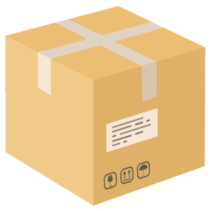illustration of a shipping box