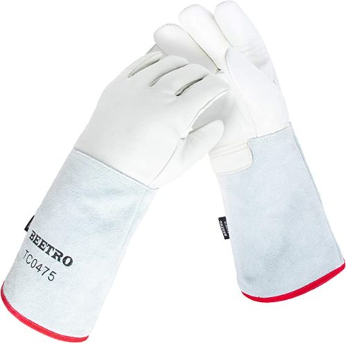 BEETRO -292℉/-180℃ or Above Antifreeze Gloves for Dry Ice Handling Liquid Nitrogen Sponge and Cotton Inner
